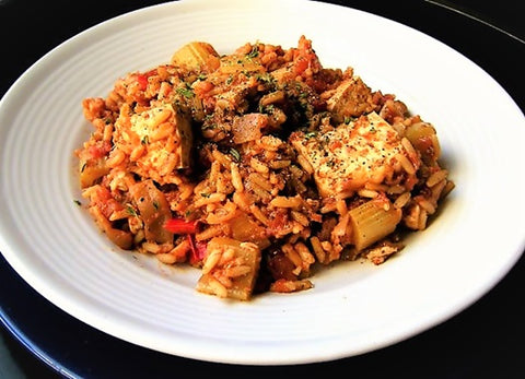 Healthy Vegetarian Red Jambalaya