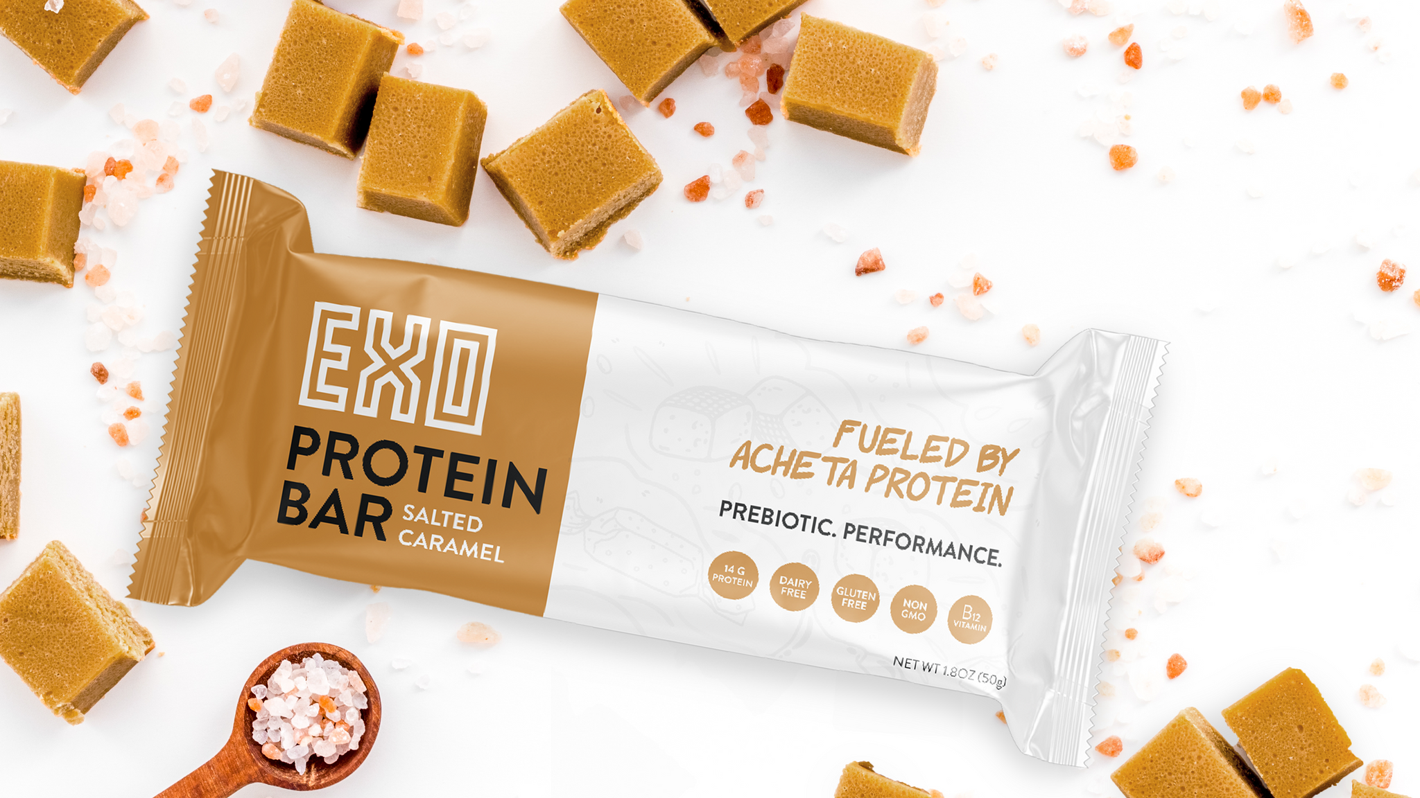 Salted Caramel Prebiotic Protein Bars - 