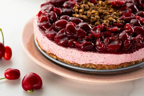 Cherry Hibiscus Cheesecake