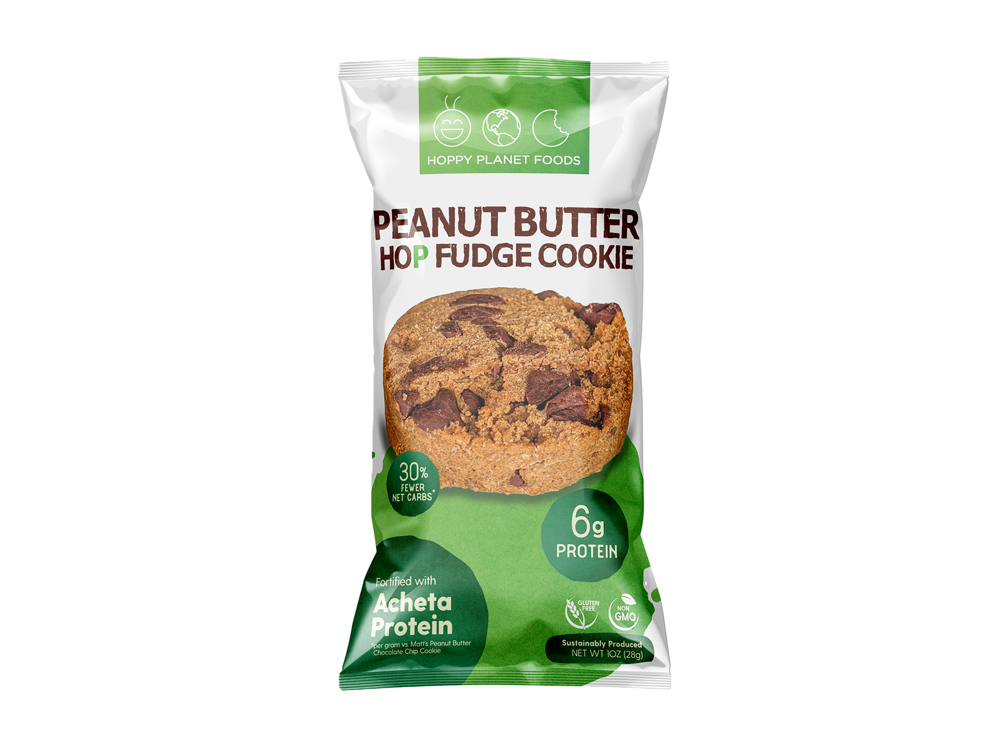 20ct Single Serves - Peanut Butter Hop Fudge Cookies - 