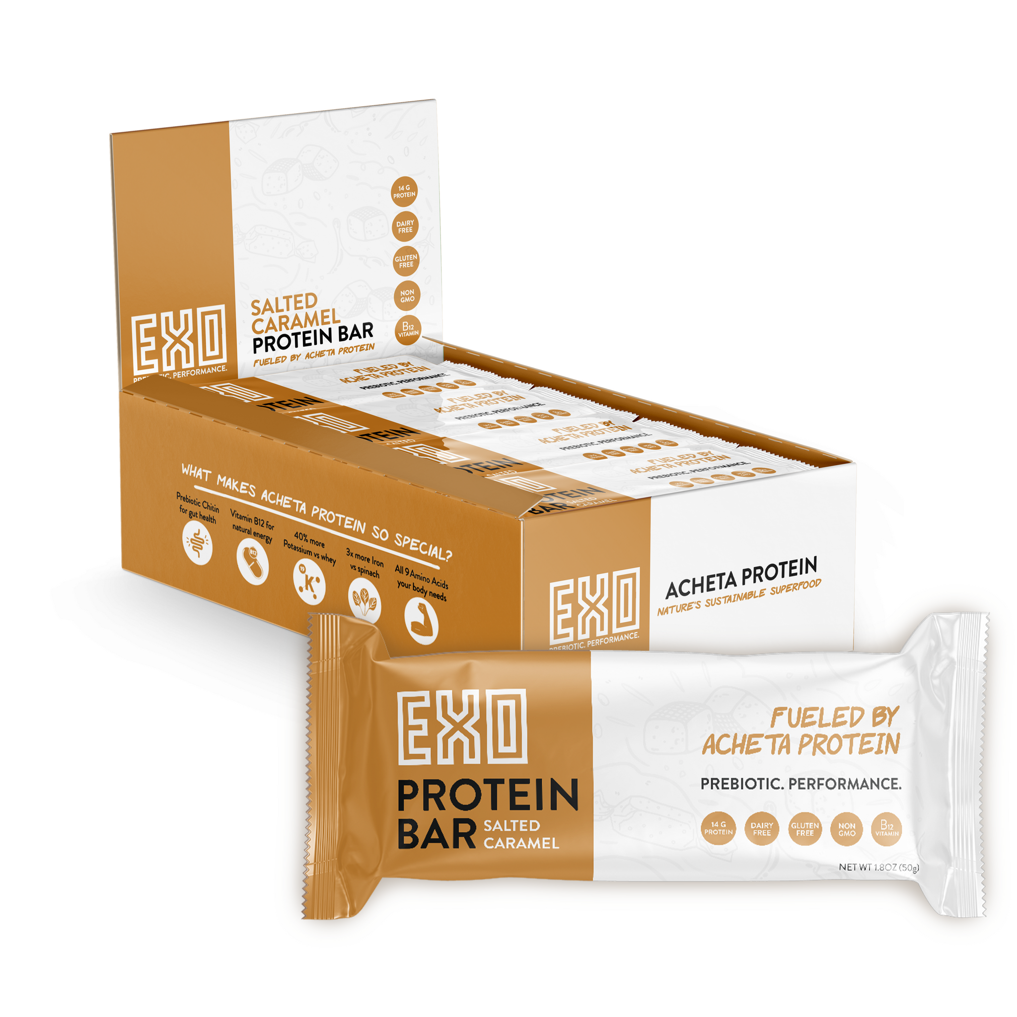 Salted Caramel Prebiotic Protein Bars - 