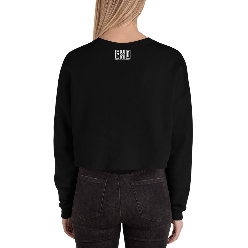 Black Monochromatic Crop Sweatshirt - Black Monochromatic Crop Sweatshirt