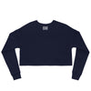 Navy Monochromatic Crop Sweatshirt - Navy Monochromatic Crop Sweatshirt